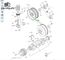 إيسوزو 4HK1 محرك الديزل عجلة حركة مع معدات 8973627560 لZX200-3; Zx240-3 Zx270-3 الحفر
