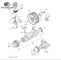 أجزاء محرك إسوزو للآلات البناء محرك الديزل العمود المتحرك 8980292701